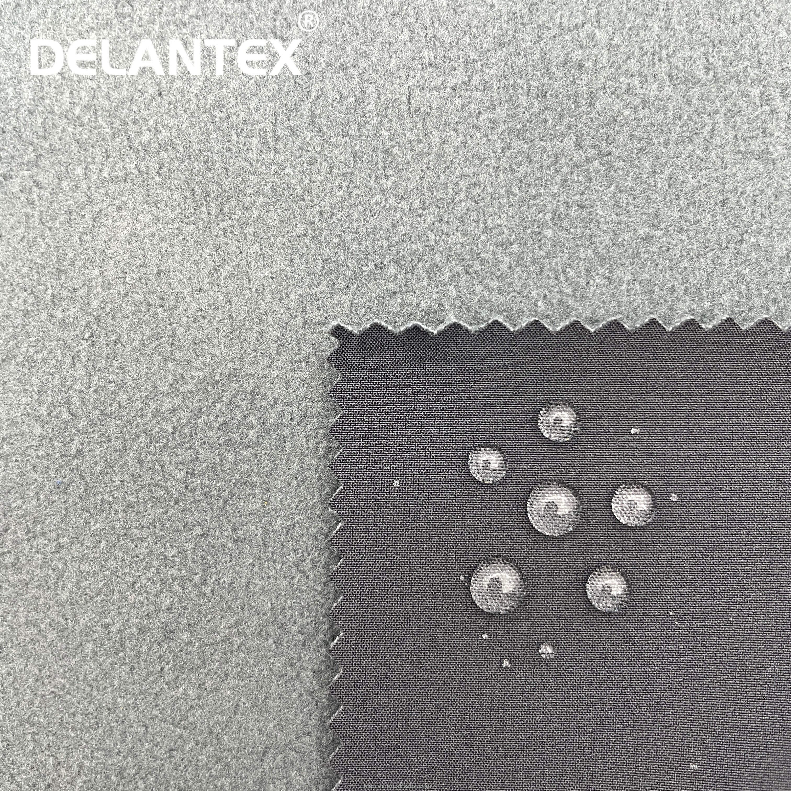 Delantex Hot Quality 320GSM 146CM 4 Way Stretch Softshell Fleece Fabric for Uniform