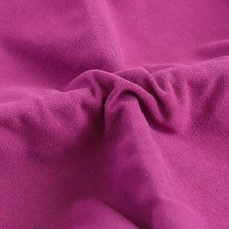 Delantex Polyester Elastane Brushed Faced Stretch Single Jersey Knit Milk Silk Fiber Fabric