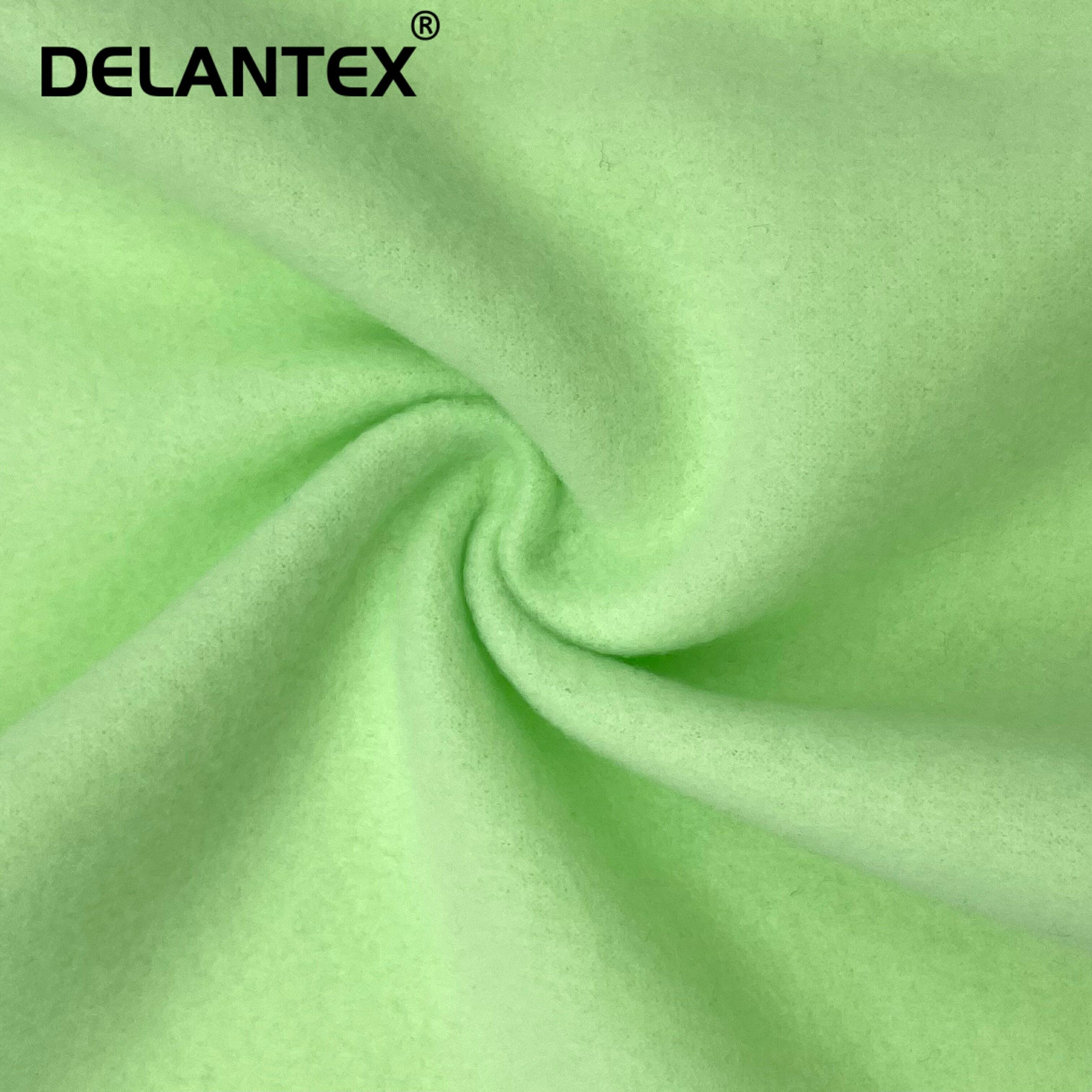 Circle Yarn Knitted Terry Micro Polar Fleece Fabric With Double Side Brushed