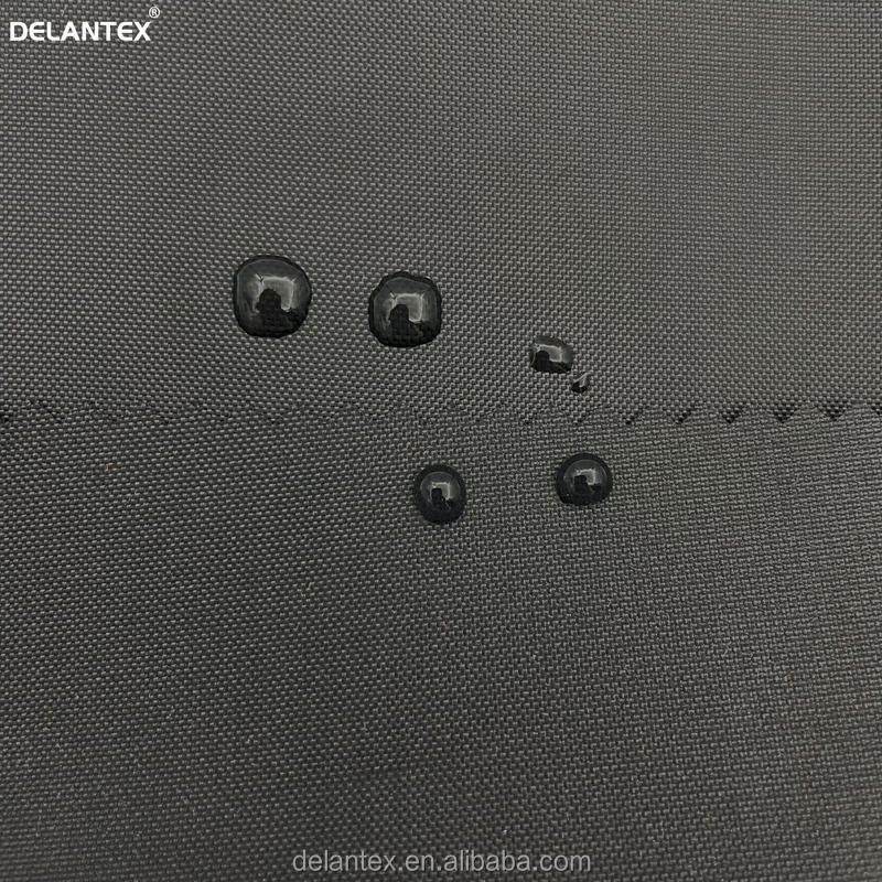 Delantex Hot Sale 100% Polyester Black Waterproof Oxford Fabric Coating Wovened for Schoolbags Linings Outdoor Garments Girls