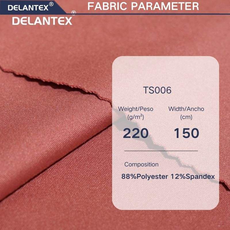 Delantex Plain Dyed Wick Fashion 88% Polyester 12% Spandex Stretch Knit Jersey Fabric Elastic Fabric for Sportswear
