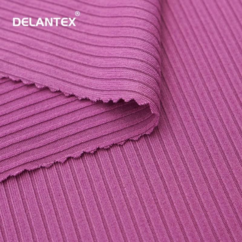 100% Polyester Garment Knitted Stretchy Spandex Jersey RIB Fabric 150GSM-200GSM for Lining Outdoor Sleepwear OEM Available