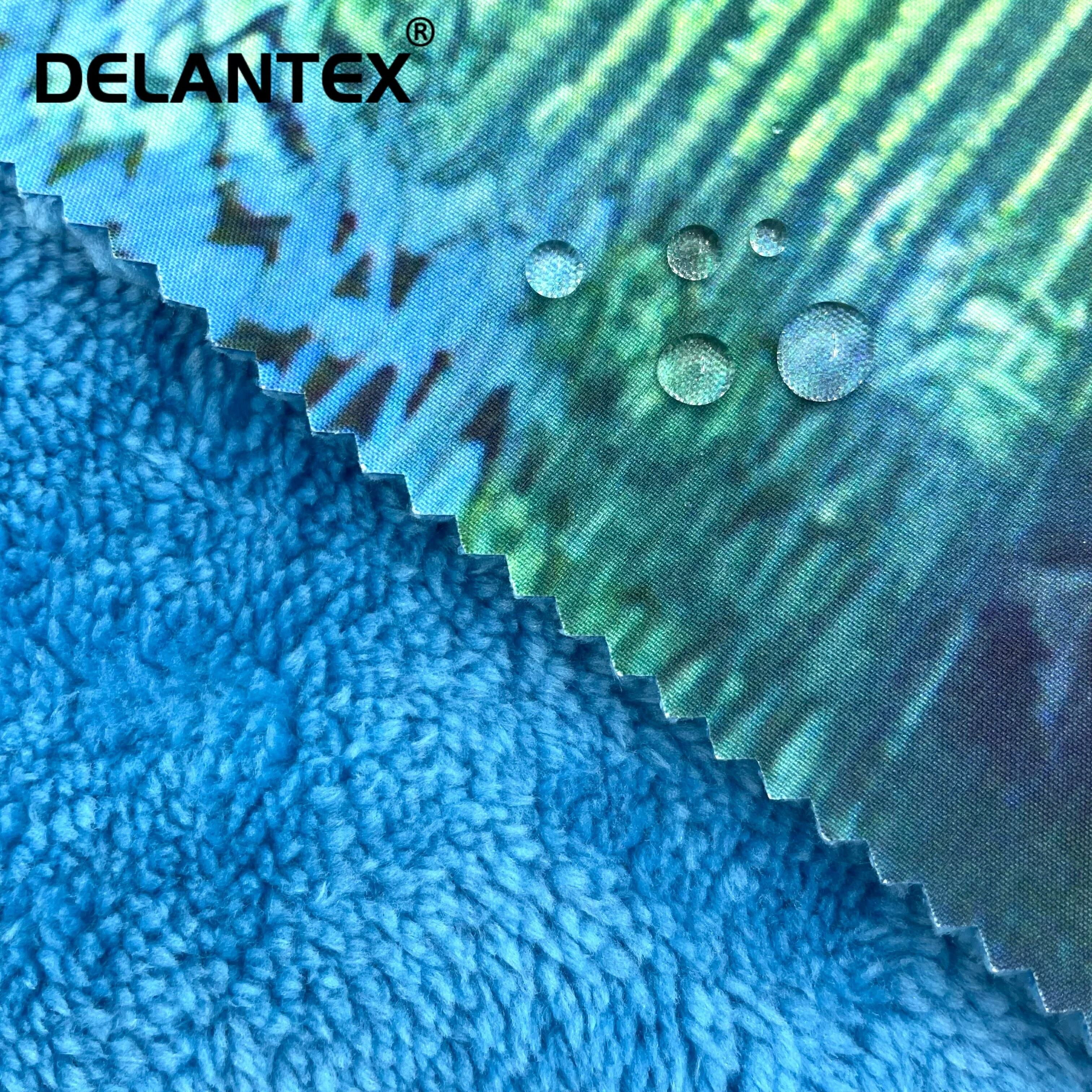 Sherpa Fleece Bonded Spandex Fabric Cold Resistant Warm Fabric