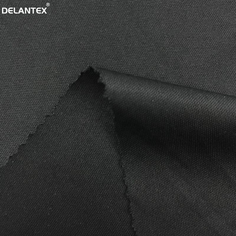 Black Light Weight 140GSM Soft 100% Polyester Interlock Knit Fabric for T-shirt