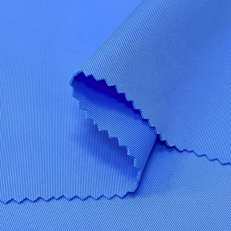 Delantex Heather Grey 320gsm Pullover Fabric Double Layer 97%Polyester 3%Spandex Sandwich Scuba Yarn Dyed Features Memory