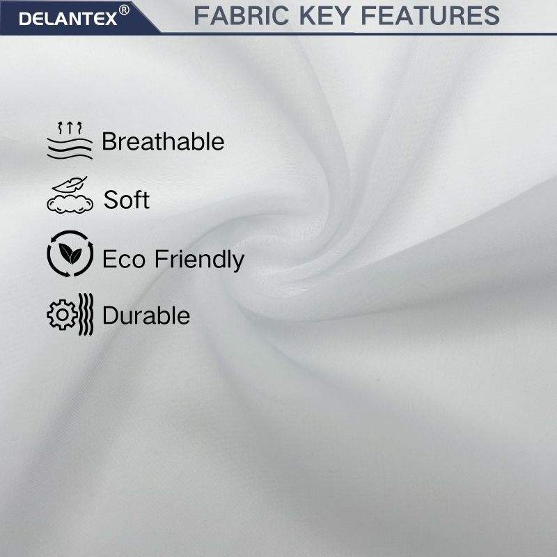 Delantex Customized 100%Polyester Chiffon Pearl Fabric Pearl Crepe Chiffon Fabric Ceruty Babydoll Fabric for Dress