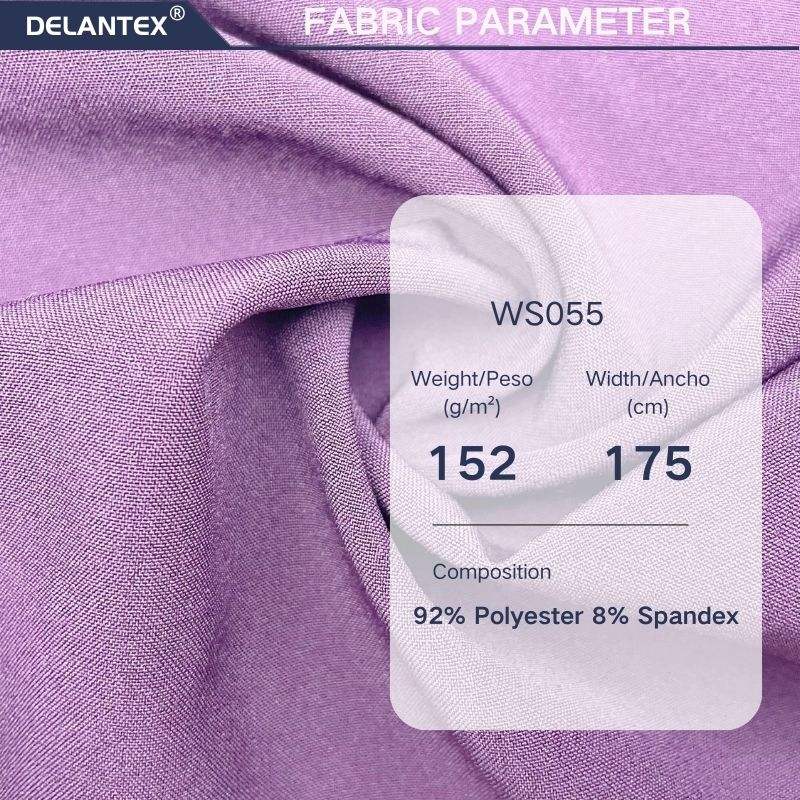Delantex High Quality Colorful Hospital Nurse Twill Polyester Spandex Scrub Fabric for Medical Uniforms