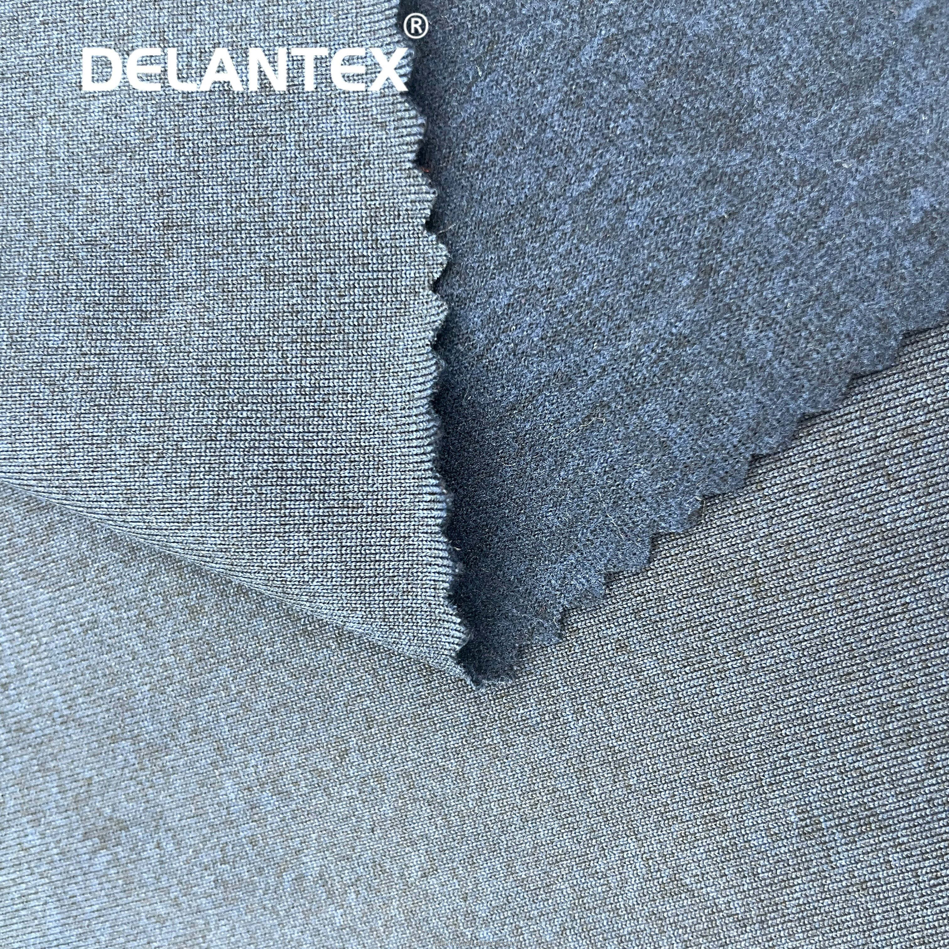 Delantex 100D/144F+20D Polyester Polar Stretch Fleece Fabric with High Quality