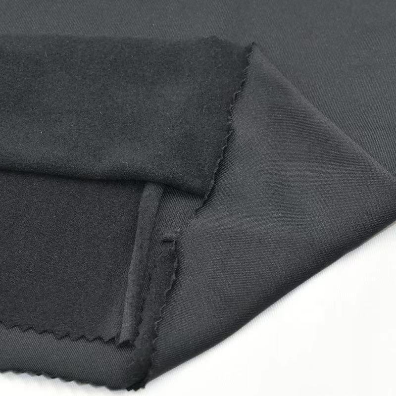 Delantex 245GSM 160cm Tela Pluma Carbon Brushed Micro Jersey Fabric 85 Polyester 15 Spandex