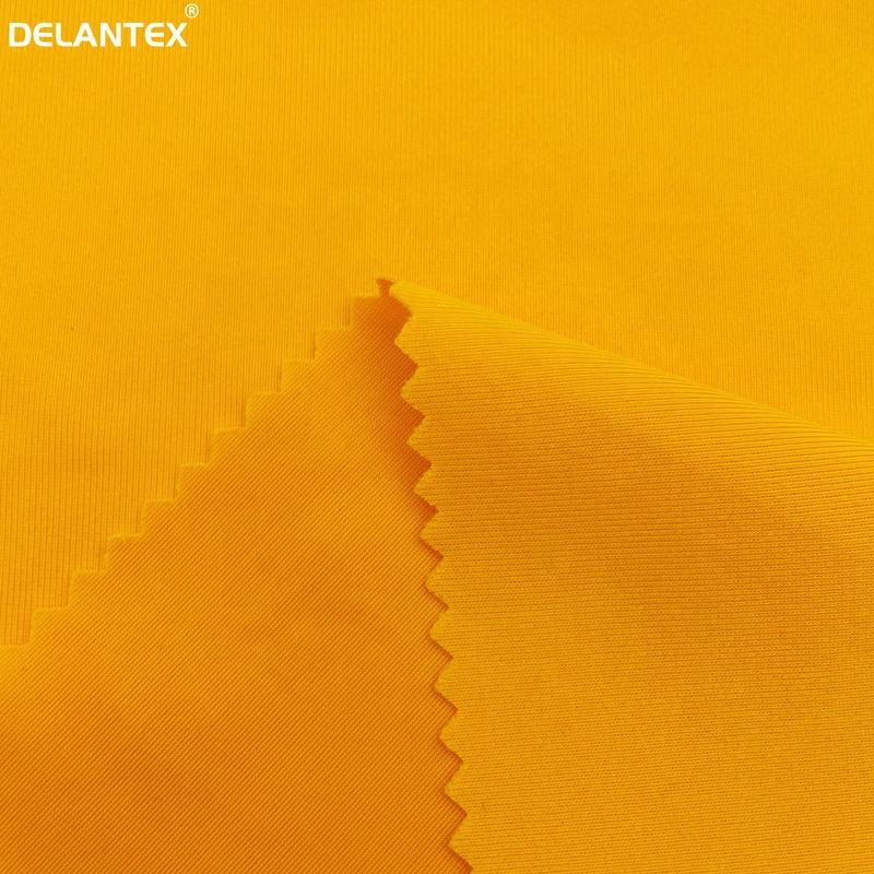 Delantex Wholesale Solid 50D Polyester Spandex Semi Dull Soft Jersey Fabric for Swimsuit