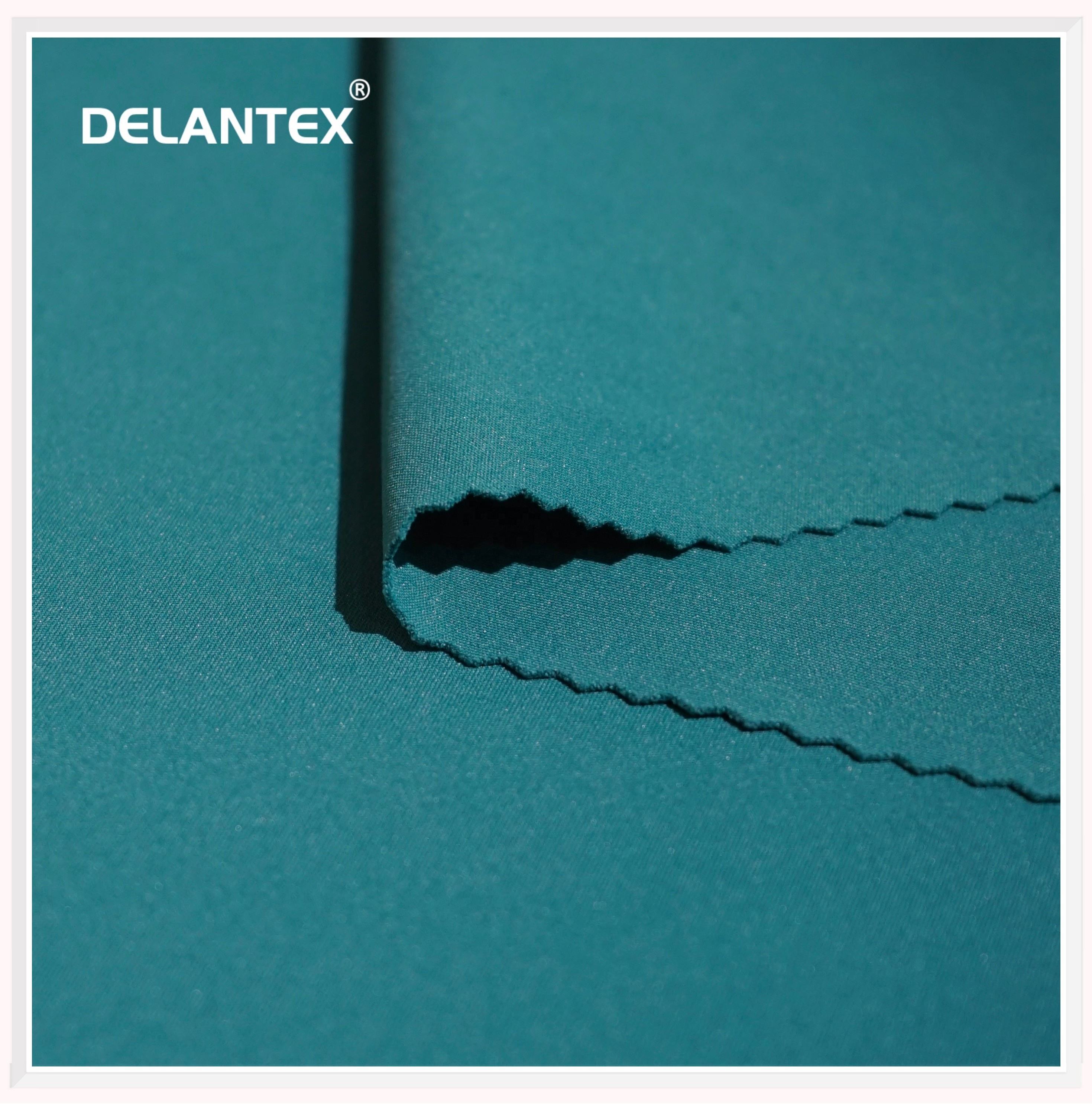 Delantex 85GSM 50D Peach Dry Fit Fabric 4-Way Stretch 88% Polyester 12% Elastane Breathable for Girls Sportswear Sports Shorts