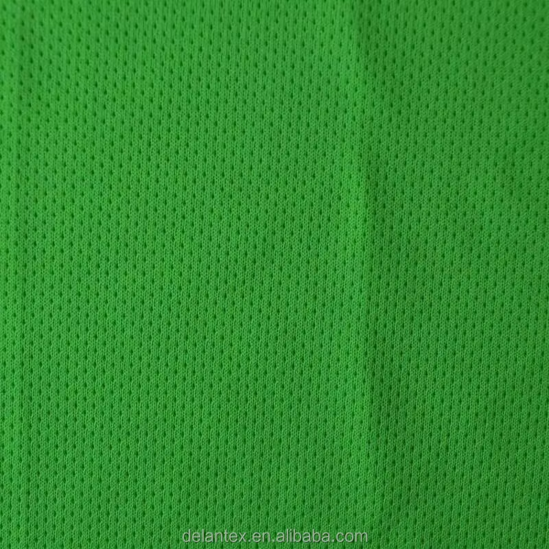 Delantex 100% Polyester Bird Eye Mesh Single Jersey Fabric 145GSM 160cm