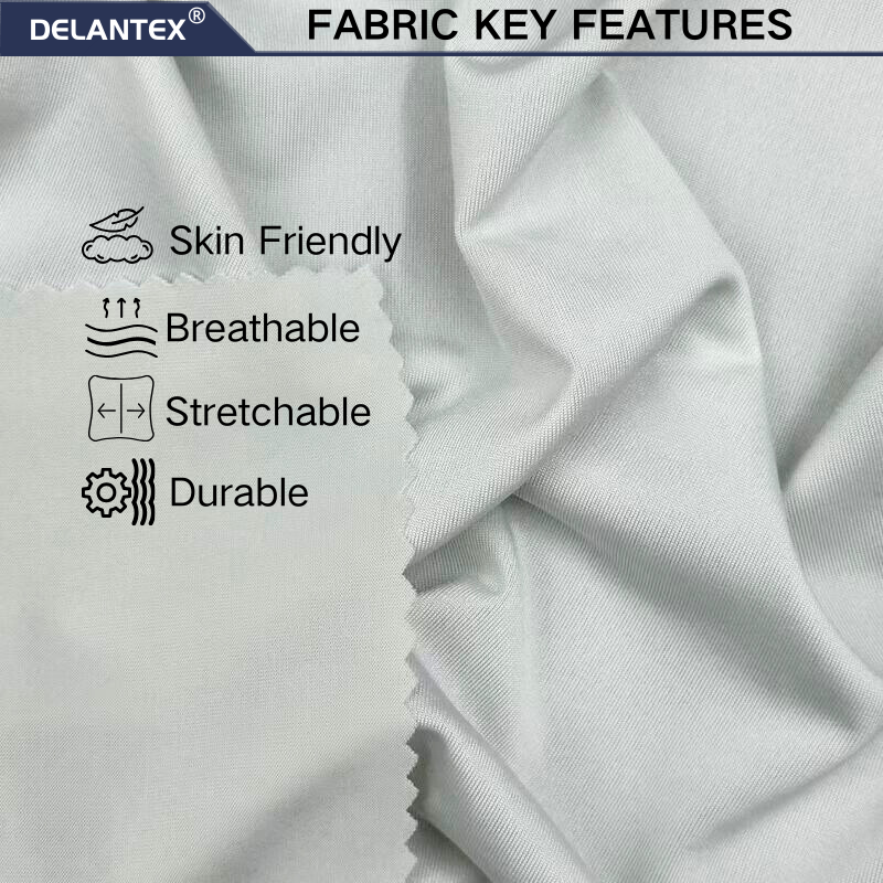 Delantex Wholesale 153cm 230gsm China Shrinkproof Yoga Jersey Fabric
