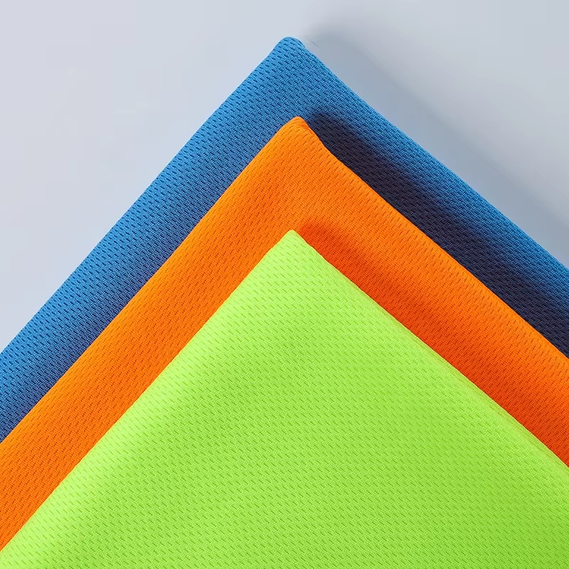 Delantex Free Sample Fast Dry 100% Polyester Sport Quick Dry Bird-Eye Mesh Fabric 100% Polyester Fabric for Clothing