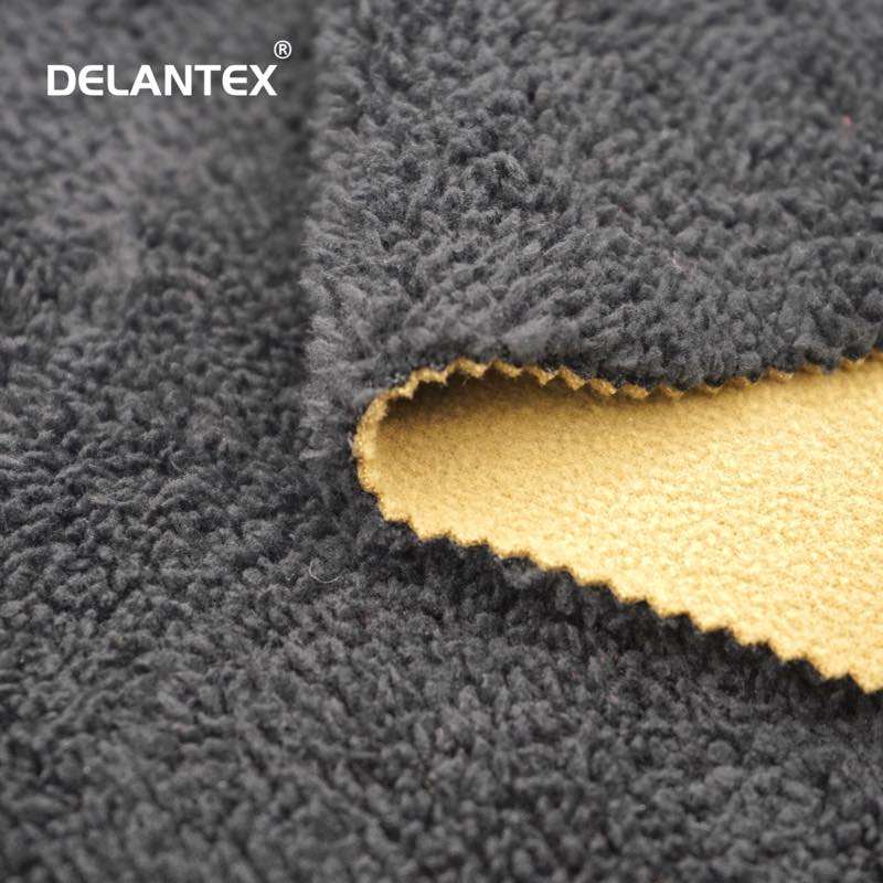 Delantex 100% Polyester Knitted Interlock Bonded Micro Polar Fleece Fabric Anti-Static for Outdoor and Garment Use for Girls