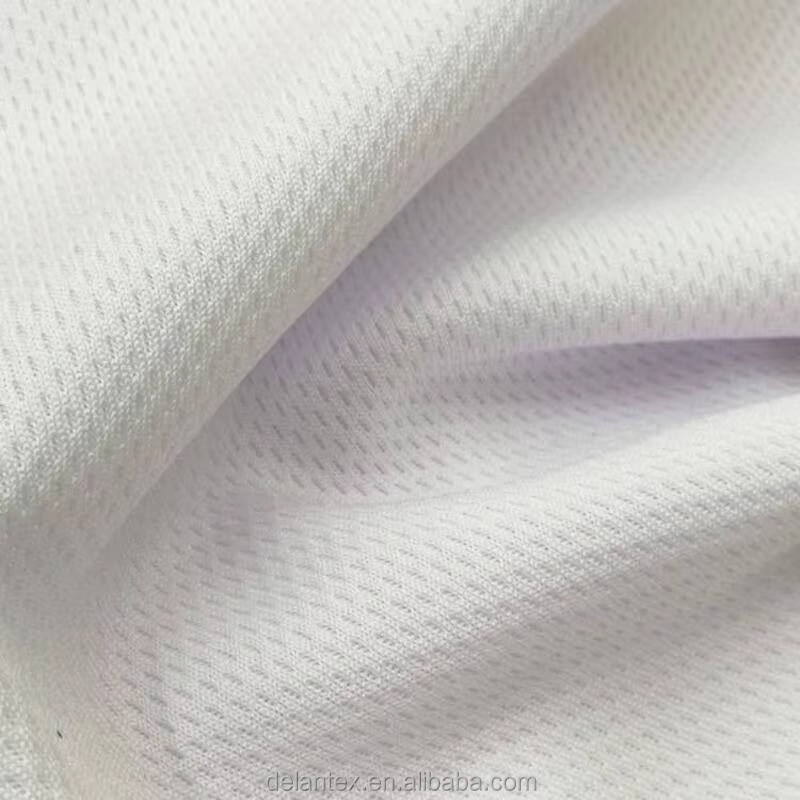 Delantex Bird Eye Mesh Fabric White for Sublimation