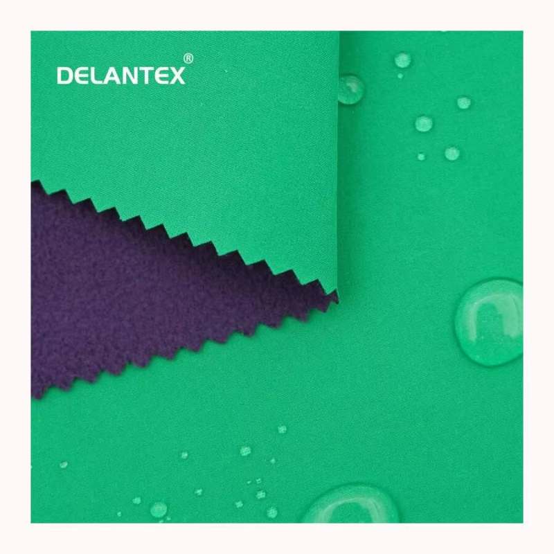 Delantex Winter Outer Work Sport Woven 100D Spandex TPU 100 % Polyester 3 Layer Laminate Softshell Polar Bonded Jacket