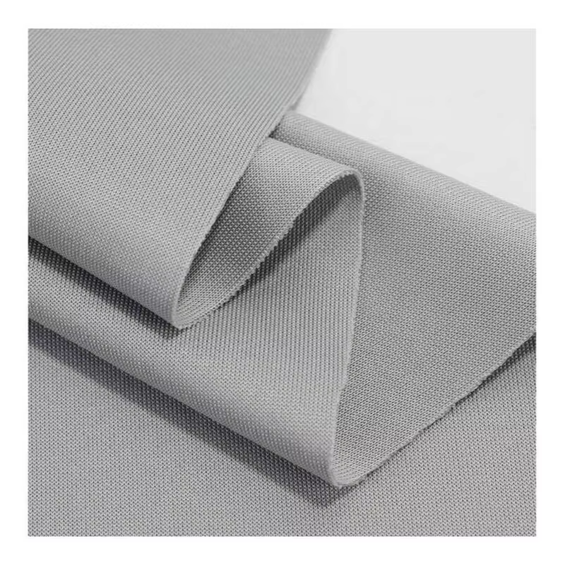 Delantex Yarn Dyed 320GSM Heather Grey Scuba Fabric for Pullover