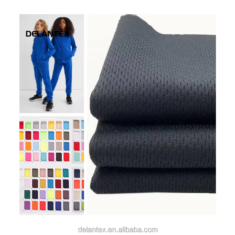 Delantex Dyed Polyester Bird Eye Fabric, 100% Polyester, 75D/72f, Width 185cm, 145g/Sqm