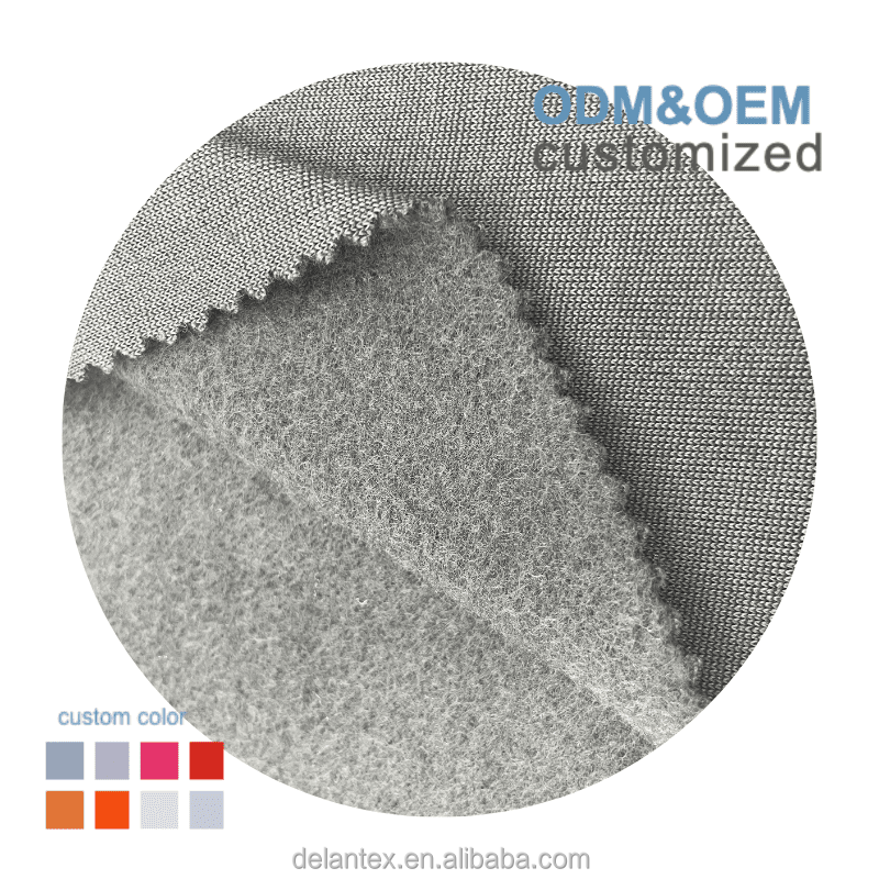 Delantex Hot Sale 100% Polyester 290GSM Factory Direct Brushed Polar Fleece Fabric