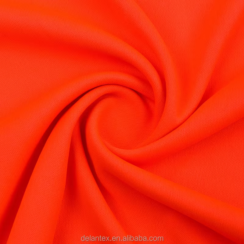 Delantex China Factory High Quality 100% Polyester White Interlock Fabric Material