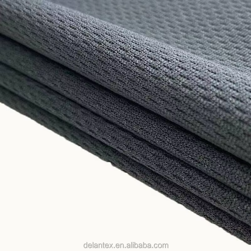 Delantex Poly Bird Eye Mesh Fabric, 100%Polyester Width 185cm, 145g/Sqm White Color