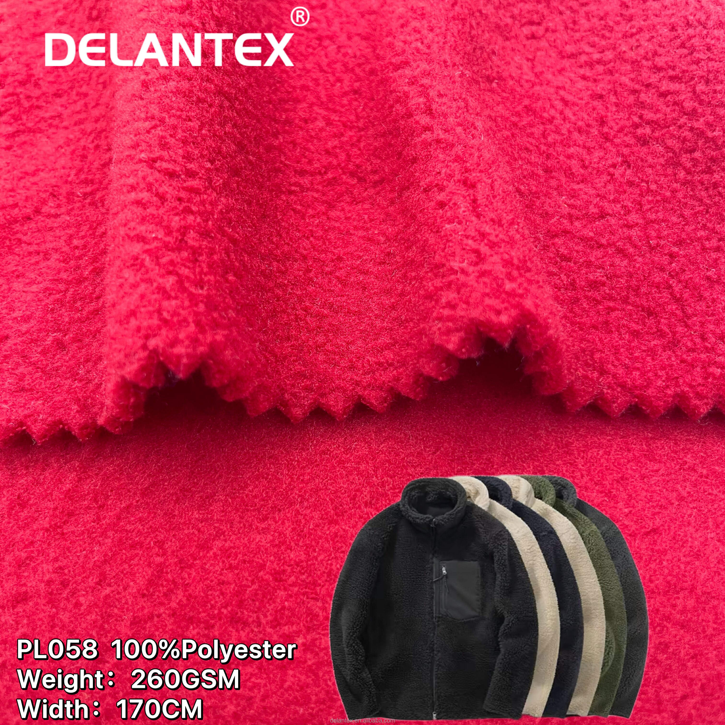 Delantex Hot Sale Good Quality Polyester Fleece Fabric Make to Order Design