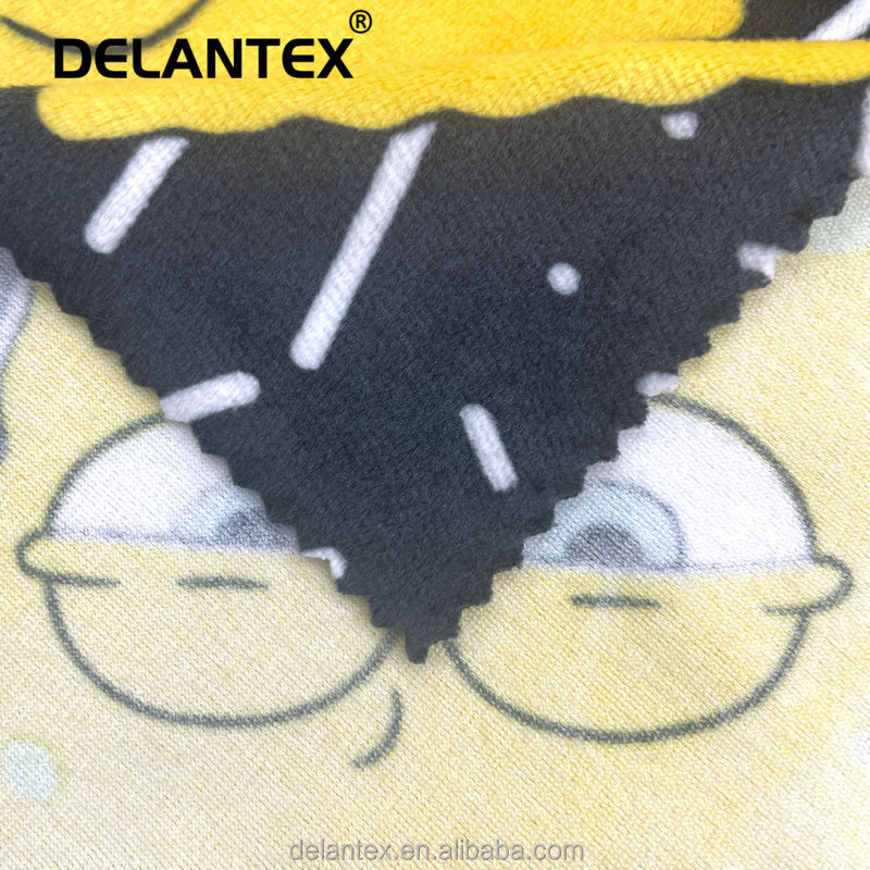 Delantex Polyester Velvet Fabric Soft 165GSM 160CM for Home Textile