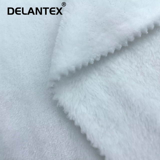 Delantex Bedding Home Textile Discount Plush Material Coral Fleece Fabric for Blankets