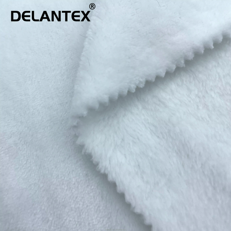 Delantex Bedding Home Textile Discount Plush Material Coral Fleece Fabric for Blankets