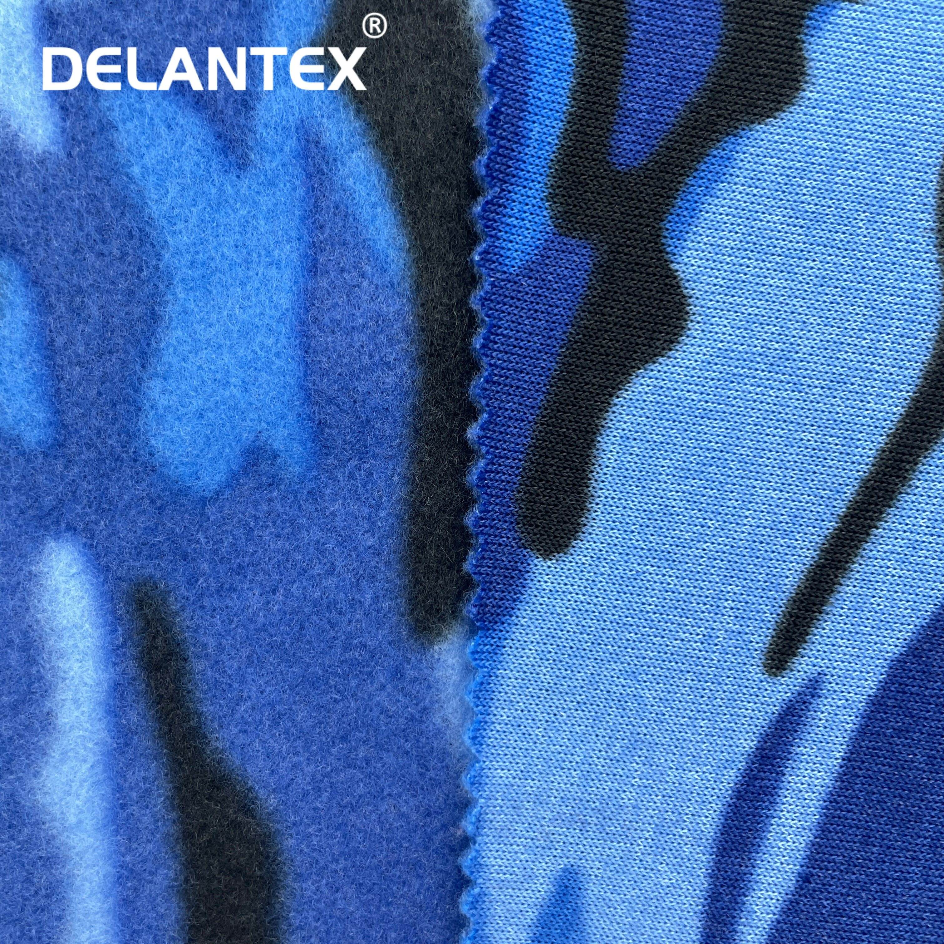 Delantex Custom Hot Selling Anti-pilling DTY Micro Polar Fleece Fabric for Clothing