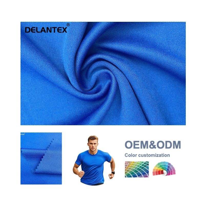 Delantex 130gsm 150cm Summer Men's Sports Breathable and Moisture Wicking Fabric