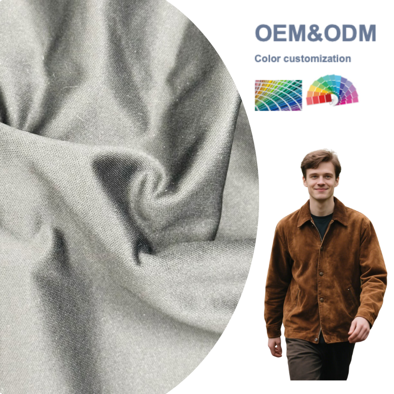 Delantex Soft Shell Fabric Windproof and Waterproof Workwear Fabric Soft100% Polyester Material Fleece Clothing Fabric Wholesale
