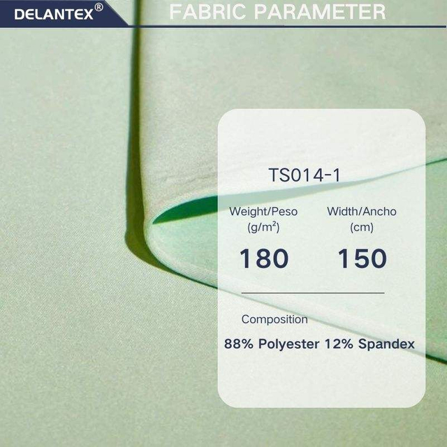 Delantex High Quality 4-Way Stretch 88% Polyester 12% Spandex Elastane Back for Girls' Activewear and Swimwear Free Sample