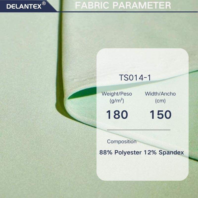 Delantex High Quality 4-Way Stretch 88% Polyester 12% Spandex Elastane Back for Girls' Activewear and Swimwear Free Sample