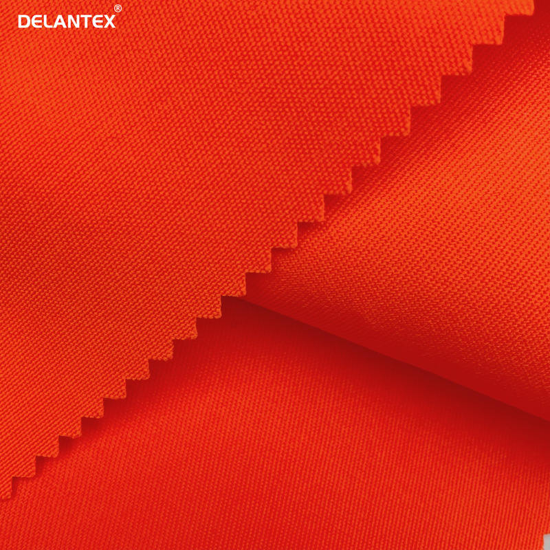 Delantex Medium Weight 230GSM Orange Polyester Woven Workwear Fabric for Housekeeping Uniform