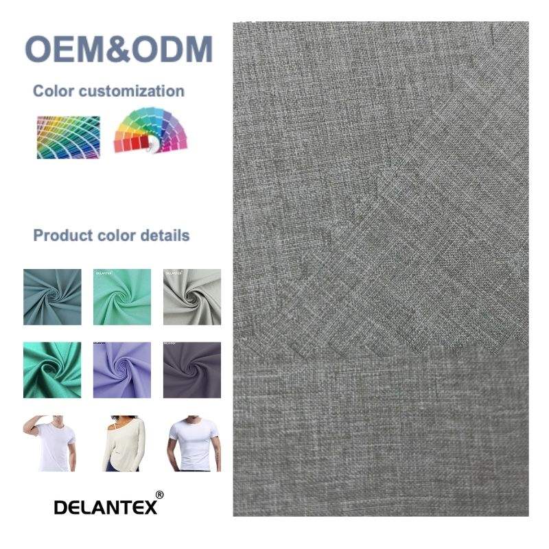 Delantex Customized High Quality Encryption Waterproof Plain Cationic Fabric