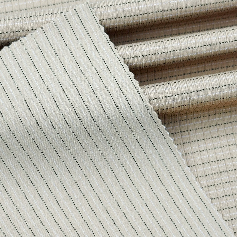 Delantex rib nylon polyester spandex fabric for polo shirt free sample