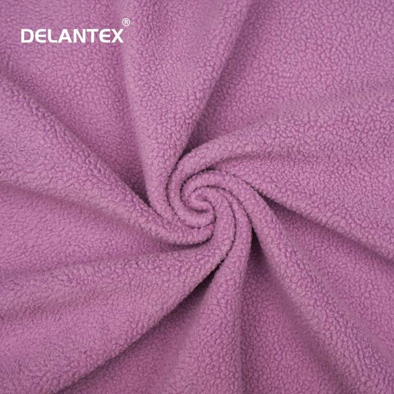 Delantex 80% Polyester 20% Cotton French Terry Fleece Fabric Brushed Knitting Fabric for Girls Hoodie for Sleepwear Outdoor