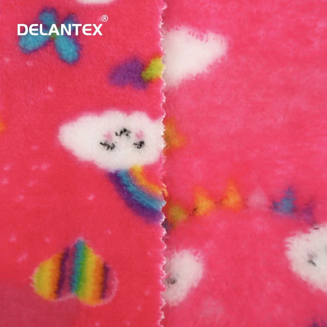 Delantex Burgundy Cashmere and Chair Flannel Fleece Fabric