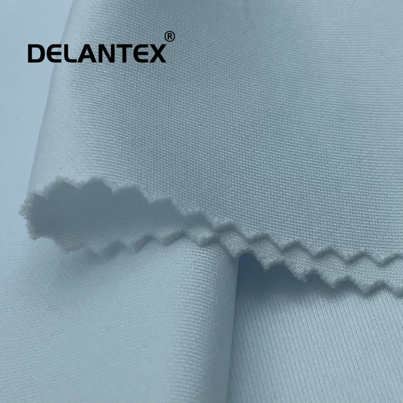 Delantex 75D/72F High Quality 95Polyester 5Spandex Scuba Fabric White Fabric Sublimation Polyester Fabric Sport Free Sample