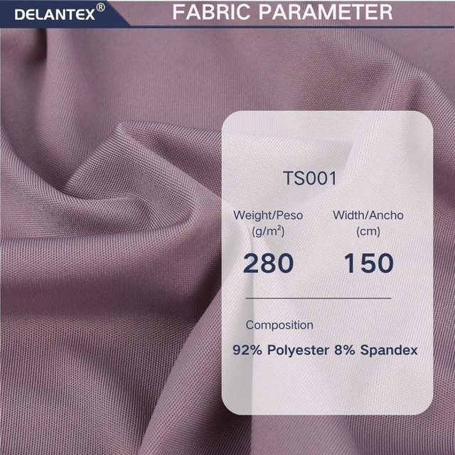 Plain Dyed High Elastic Sportswear DTY Interlock Knit Spandex Polyester Fabric