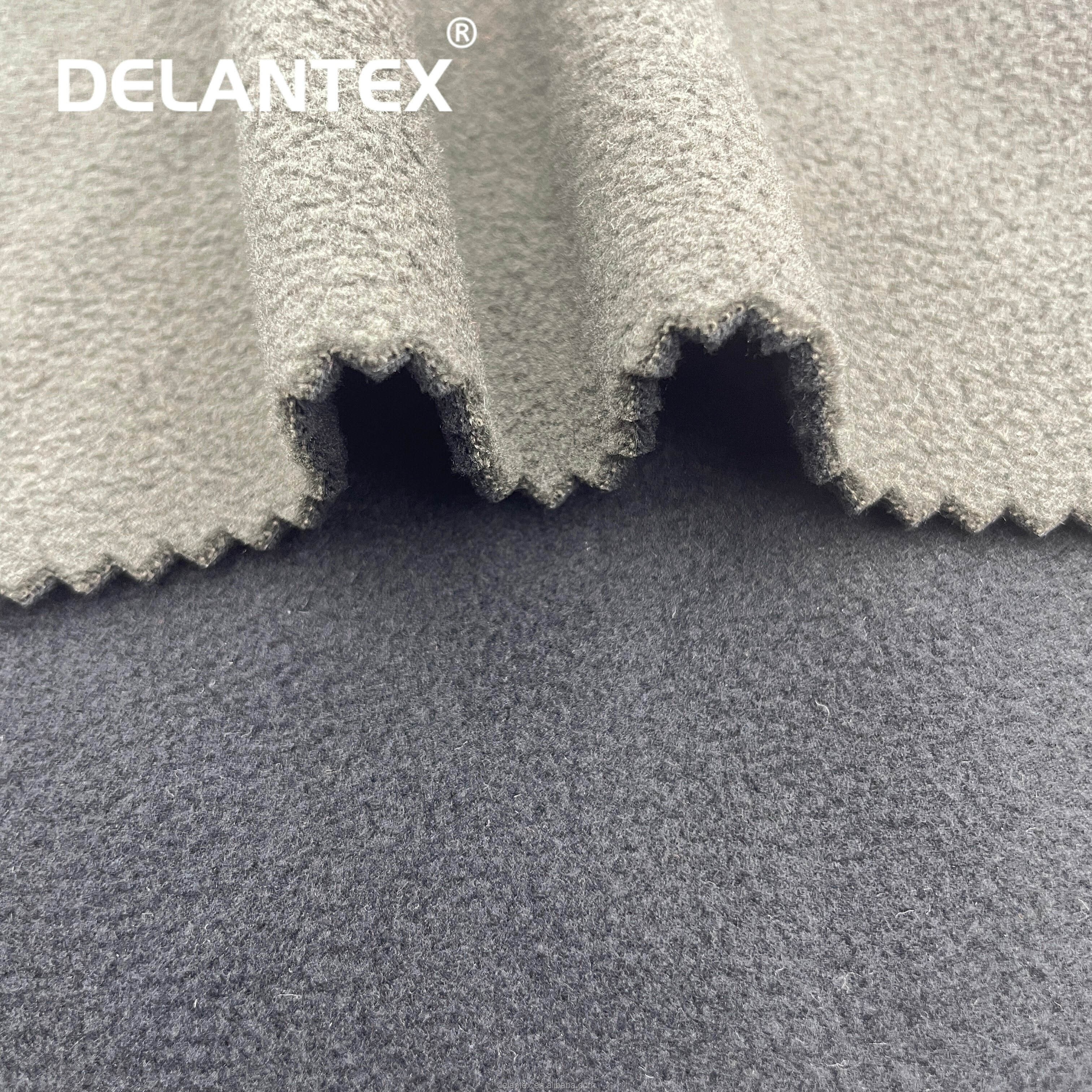 Anti-pilling Cold Resistant 100% Polyester Fleece Lined Bonded Fabric Free Sample