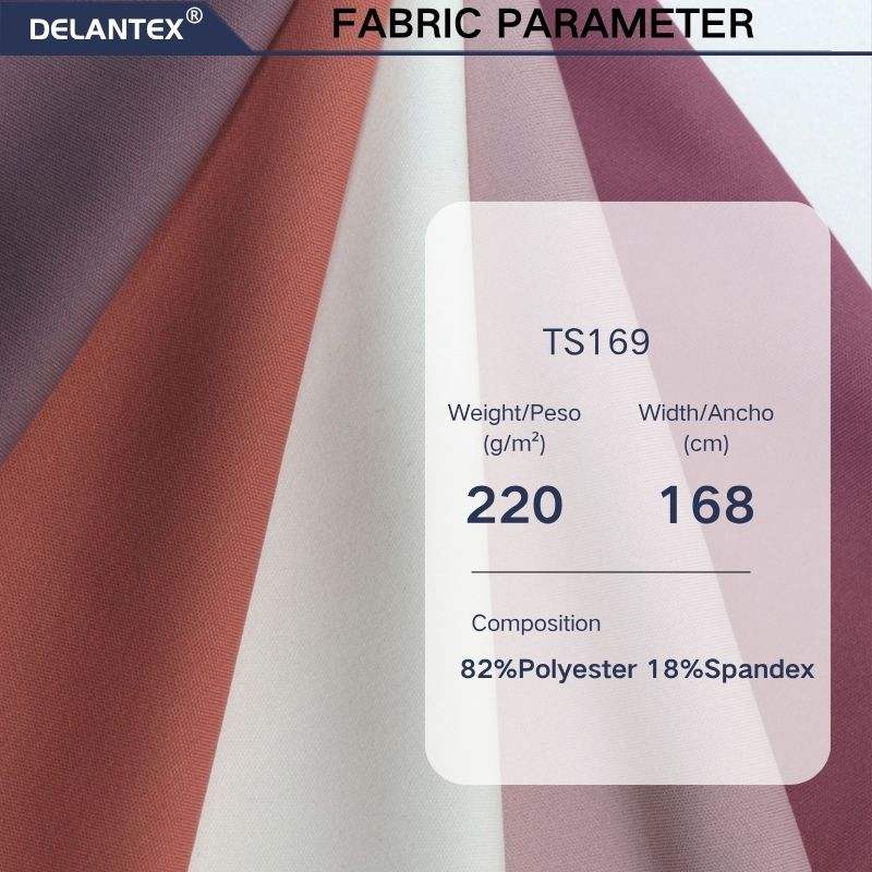 Delantex Breathable 82%Polyester 18%Spandex Fabric High-density Needle for Yoga Leggings Sportswear 220GSM