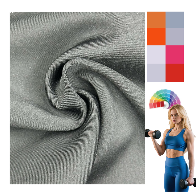 Delantex Breathable Soft Touch Fabric for Swimwear Sports Yoga Wear Knit Moisture Wicking Fabric