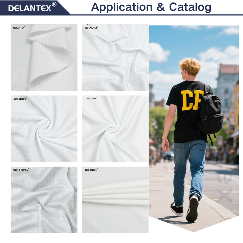 Delantex Spandex Stretch Fabric for Sports Way Jersey Undershirt Cloth Custom Moisture Wicking Fabric
