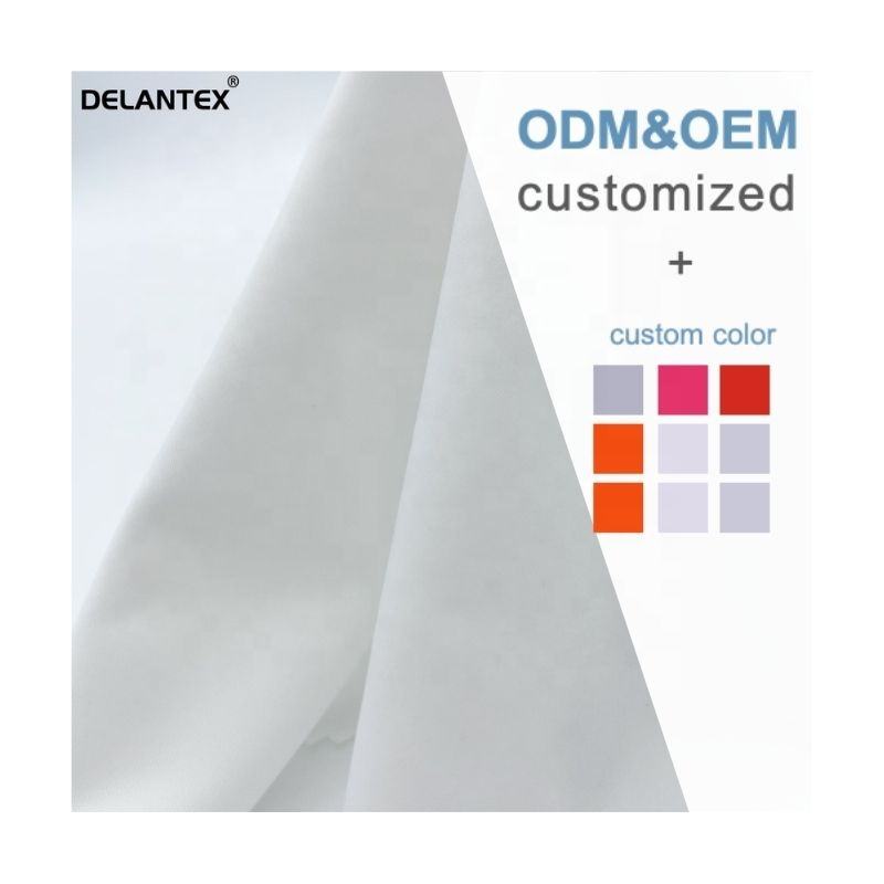 Delantex China Garment 200GSM Knitted Stretch Polyester Shinny Spandex Fabric for Polyester Sublimation Free Sample