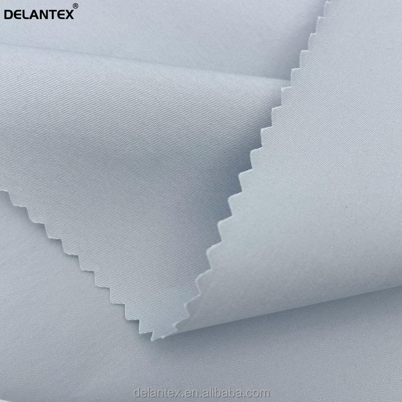 Delantex Cotton and Nylon Stretch Twill Fabric for Corporate Uniform Suiting Fabric