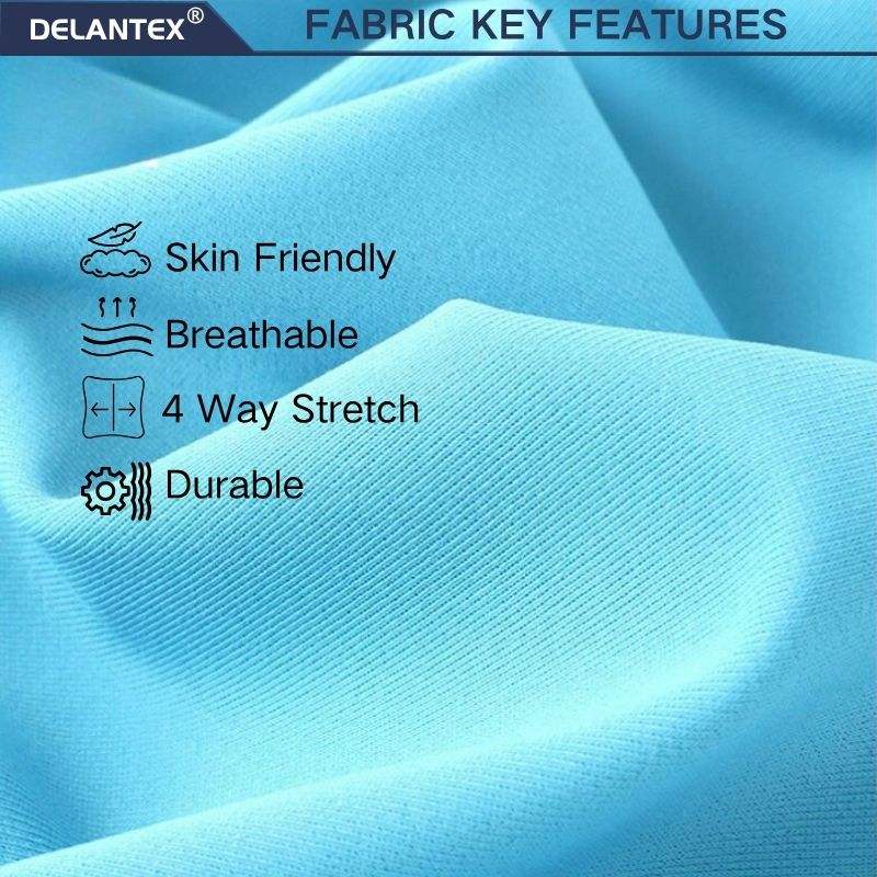Delantex Four Way Stretch Yoga Sportswear Swimsuit Fabric High-density Polyester Fabric for Yoga Wear Free Sample