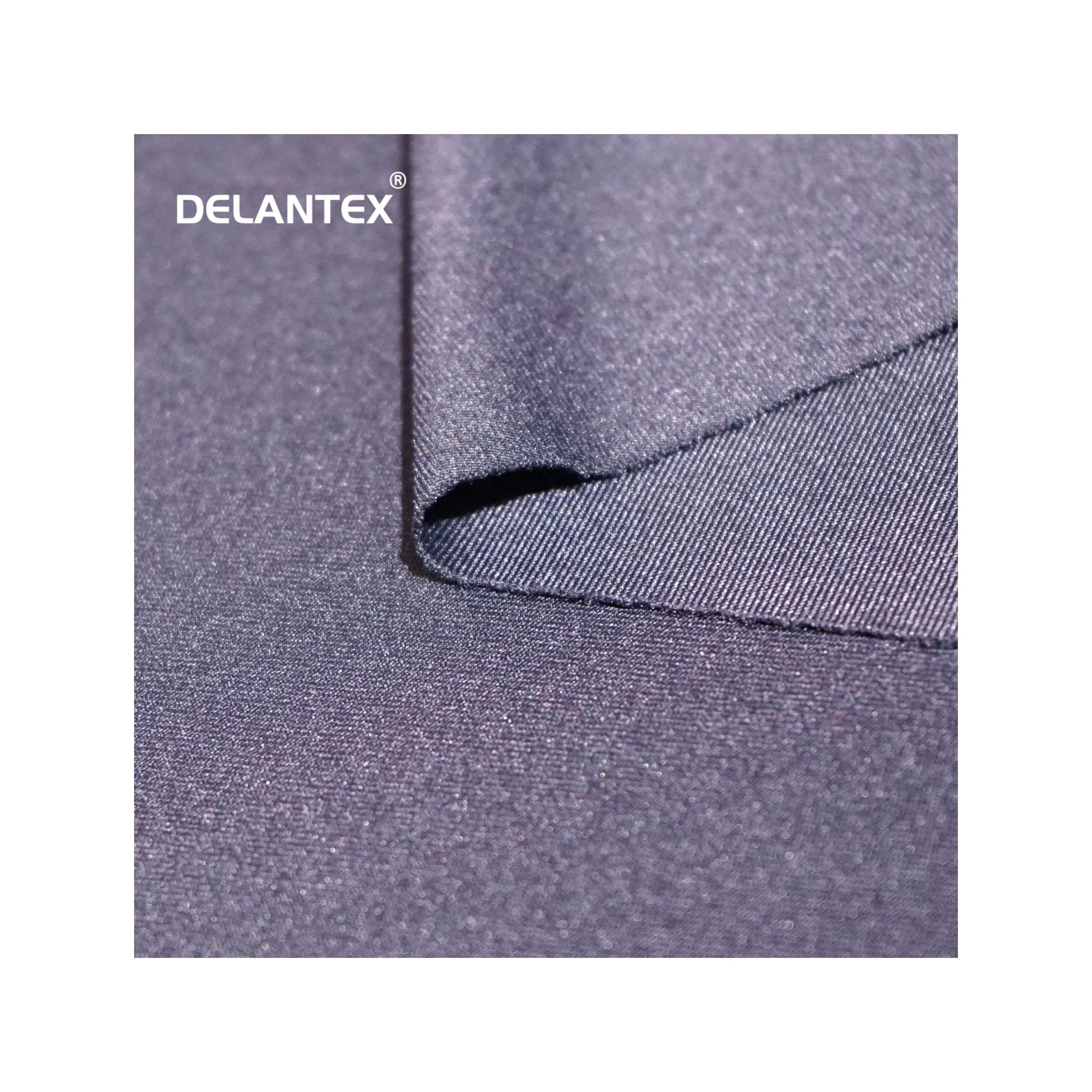 Delantex China Breathable Polyester-Spandex-Jersey Fabric for Garment/Yoga/Sportswear 4-Way-Stretch Knitted Fabric Free Sample
